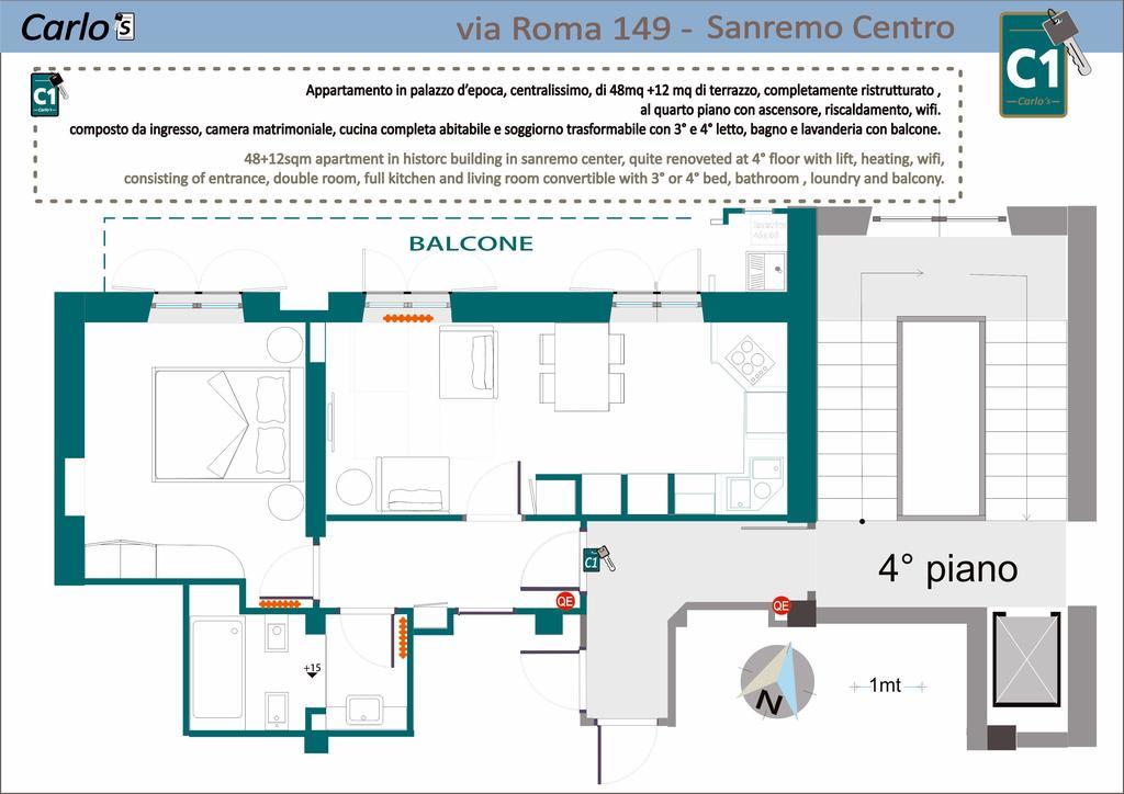 Carlo'S B149C - Sanremo Center Suite - Da Carlo - Exterior foto